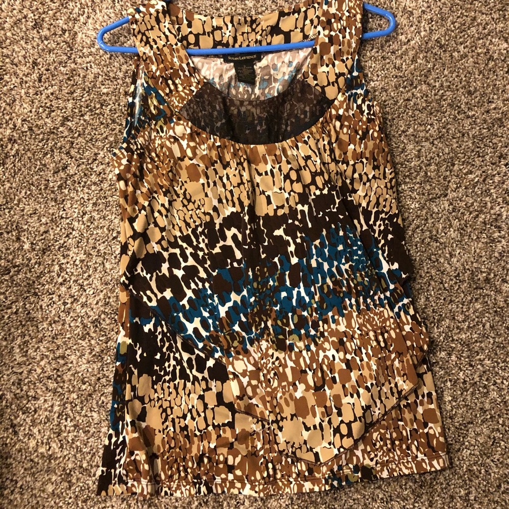 💥 3/$10!!! Susan Lawrence Blouse Size Small